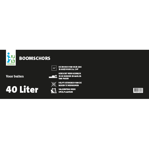 Paneel Product informatiebord: 800 x 250 mm. Boomschors 40L