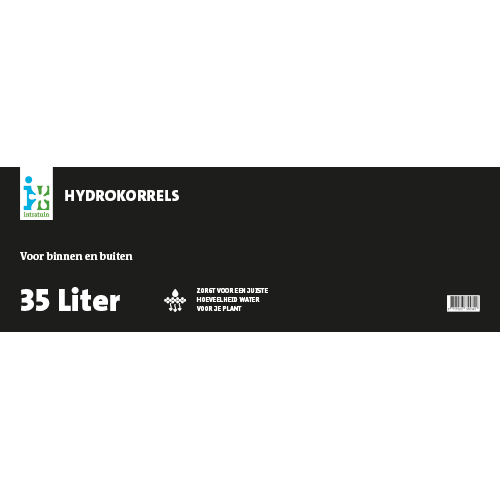 Paneel Product informatiebord: 800 x 250 mm. Hydrokorrels 35 L