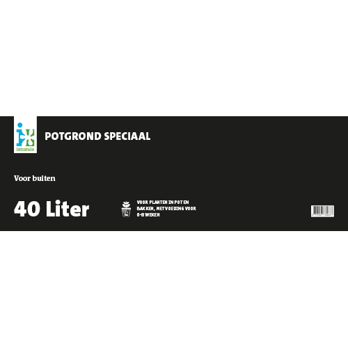 Paneel Product informatiebord: 800 x 250 mm. Potgrond Speciaal 40 L