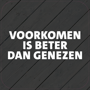 Paneel: 720 x 720 mm. <br>Voorkomen genezen