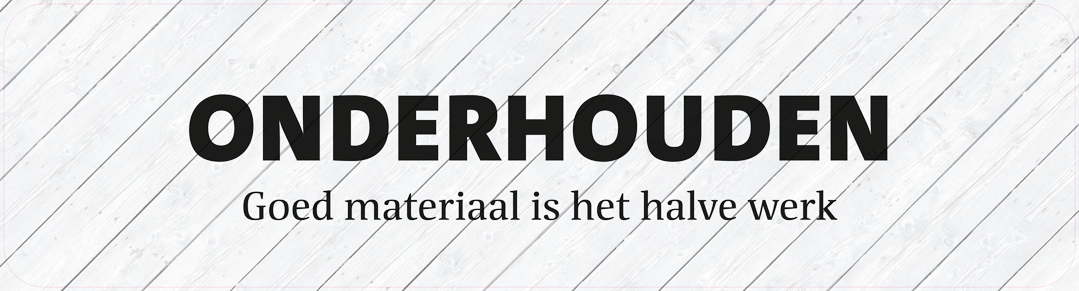 Paneel: 2720 x 720 mm. <br>Onderhouden