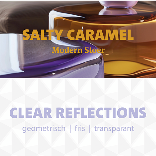 Paneel: 1988 x 988 mm. <br>Salty caramel<br>Clear reflections<br>voorjaar/najaar 2025